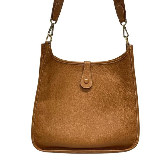 Auth HERMES Evelyne GM Brown Togo Square C Shoulder Bag - Picture 2 of 15